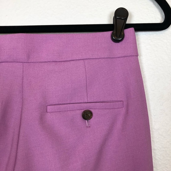 NWT J. Crew wool patio pant lilac purple 00 - Picture 4 of 6